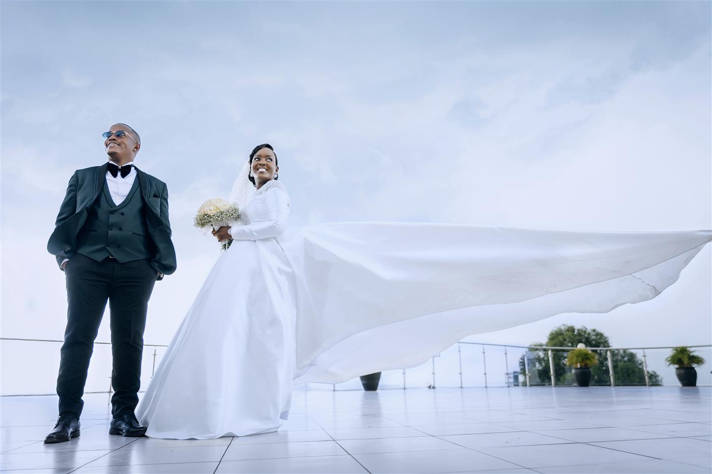 A wedding portrait from the First Class Media collection